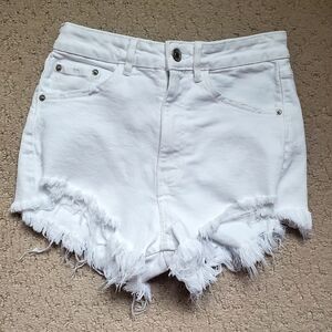 Zara White Jean Shorts Sz 4